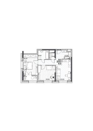 Продажа 2-комнатной квартиры 61,8 м², 6/24 этаж