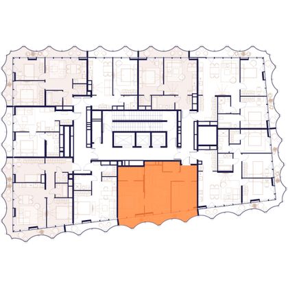 Продажа 2-комнатной квартиры 66,4 м², 18/24 этаж