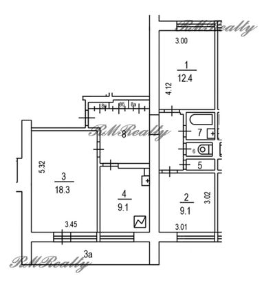 Продажа 3-комнатной квартиры 67 м², 5/16 этаж