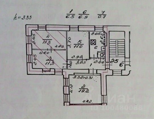 Продажа 4-комнатной квартиры 67 м², 5/6 этаж