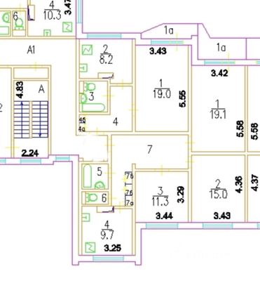 Продажа многокомнатной квартиры 111,6 м², 16/17 этаж