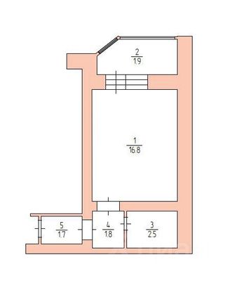 Продажа квартиры-студии 24,7 м², 1/18 этаж