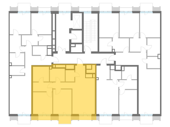 Продажа 2-комнатной квартиры 83,4 м², 3/7 этаж