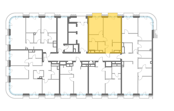 Продажа 2-комнатной квартиры 84,3 м², 9/14 этаж