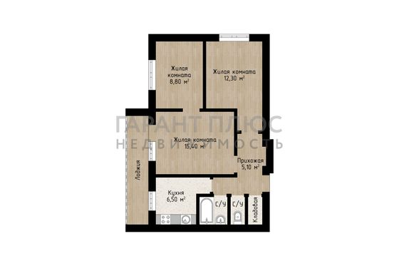 Продажа 3-комнатной квартиры 52,5 м², 9/9 этаж