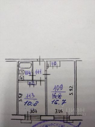 Продажа 1-комнатной квартиры 35,4 м², 4/5 этаж