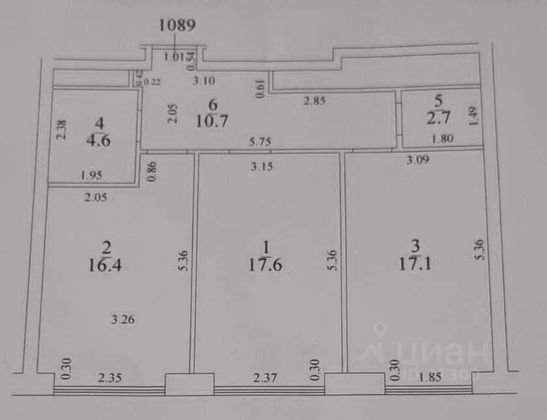 Продажа 2-комнатной квартиры 69,1 м², 39/41 этаж