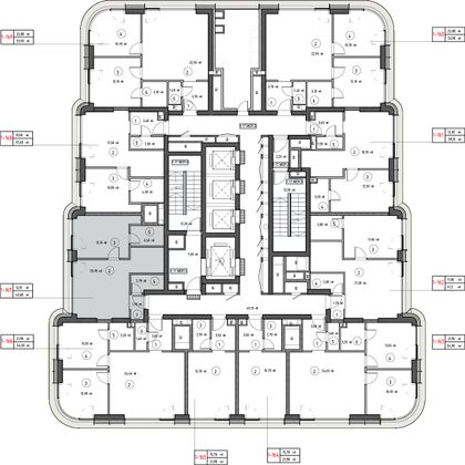 Продажа 1-комнатной квартиры 40,6 м², 18/53 этаж