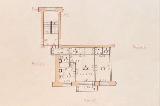 Продажа 2-комнатной квартиры 41 м², 2/5 этаж