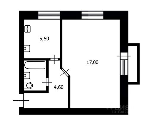 Продажа 1-комнатной квартиры 31,6 м², 4/5 этаж