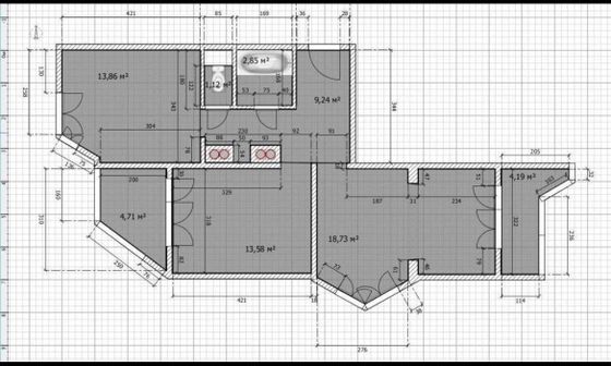 Продажа 2-комнатной квартиры 64,8 м², 16/17 этаж