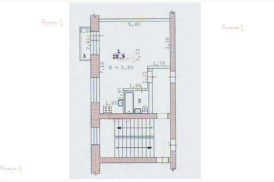 Аренда 1-комнатной квартиры 32 м², 4/5 этаж