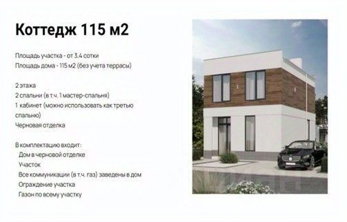 Продажа дома, 115 м², с участком 3,9 сотки