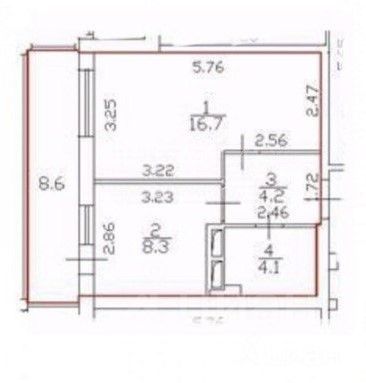 Продажа 1-комнатной квартиры 35 м², 15/16 этаж