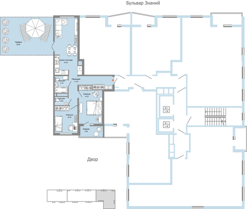 Продажа 3-комнатной квартиры 77 м², 10/12 этаж