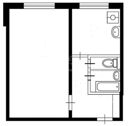 Продажа 1-комнатной квартиры 32,6 м², 8/9 этаж