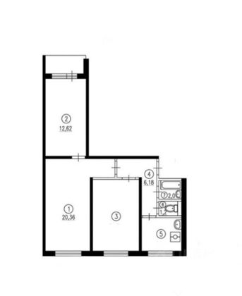 Продажа 3-комнатной квартиры 59 м², 3/9 этаж