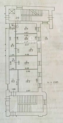 Продажа 4-комнатной квартиры 88,5 м², 6/6 этаж