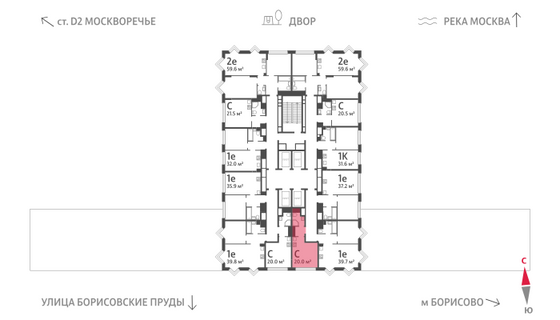 Продажа квартиры-студии 20 м², 23/30 этаж