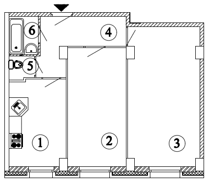 59,2 м², 2-комн. квартира, 2/24 этаж