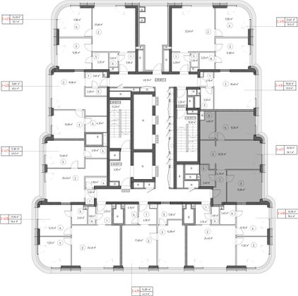 Продажа 2-комнатной квартиры 59,7 м², 46/53 этаж