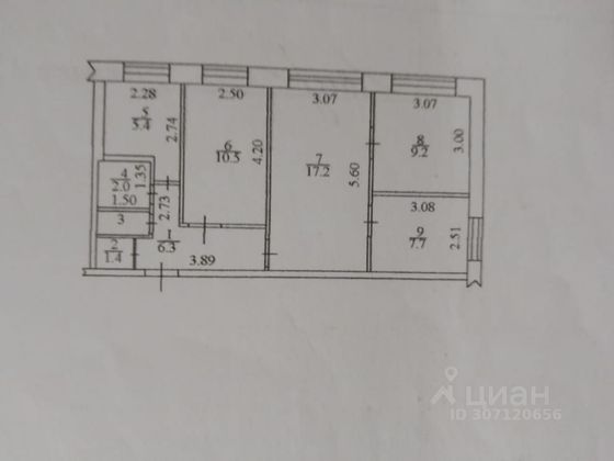 Продажа 4-комнатной квартиры 60 м², 1/5 этаж