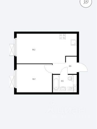 Продажа 1-комнатной квартиры 36,1 м², 23/33 этаж