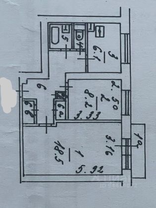 Продажа 2-комнатной квартиры 46 м², 7/12 этаж