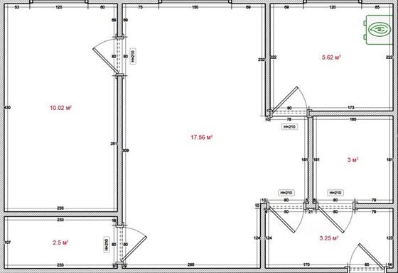 Продажа 2-комнатной квартиры 43,7 м², 2/5 этаж