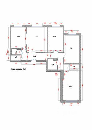 Продажа 4-комнатной квартиры 96,4 м², 1/6 этаж