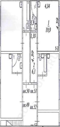 Продажа 1-комнатной квартиры 29 м², 1/3 этаж