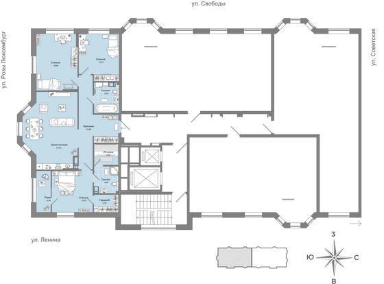 Продажа 4-комнатной квартиры 103 м², 11/17 этаж