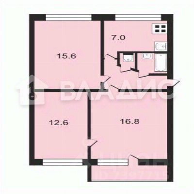 Продажа 3-комнатной квартиры 60,6 м², 5/5 этаж