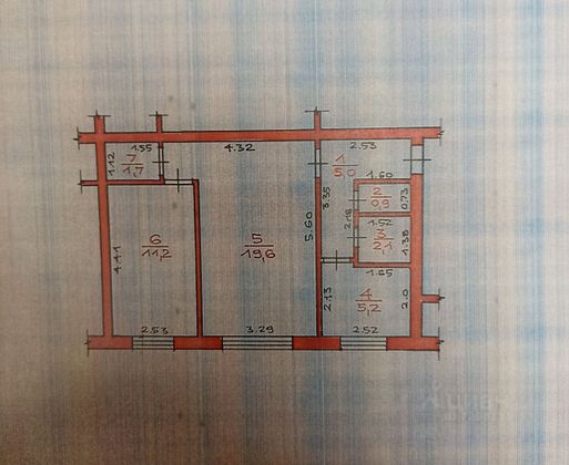 Продажа 2-комнатной квартиры 45,7 м², 1/5 этаж