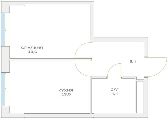 Продажа 1-комнатной квартиры 35,8 м², 10/23 этаж