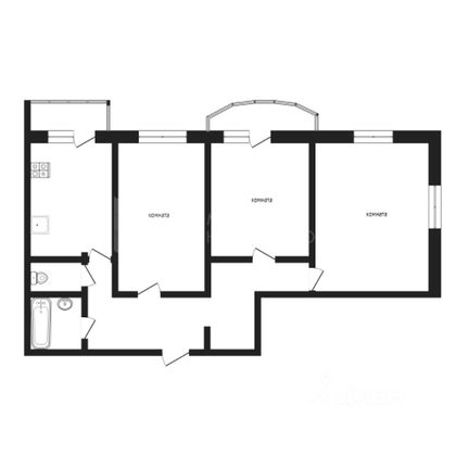 Продажа 3-комнатной квартиры 69,5 м², 9/16 этаж