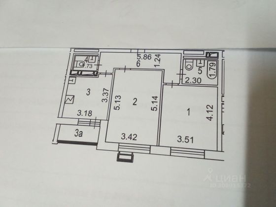 Продажа 2-комнатной квартиры 58,5 м², 13/19 этаж