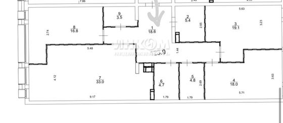 Продажа 3-комнатной квартиры 124 м², 16/32 этаж