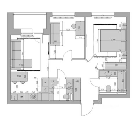 Продажа 2-комнатной квартиры 62 м², 4/5 этаж