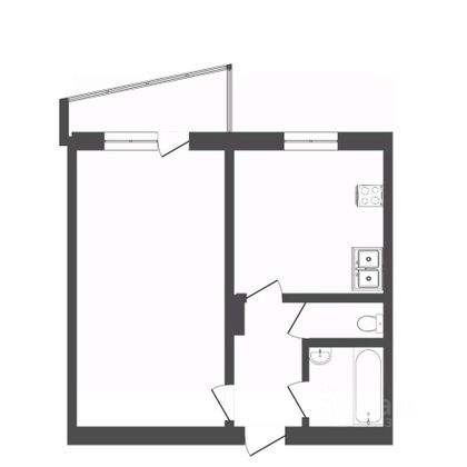 Продажа 1-комнатной квартиры 32,5 м², 1/9 этаж