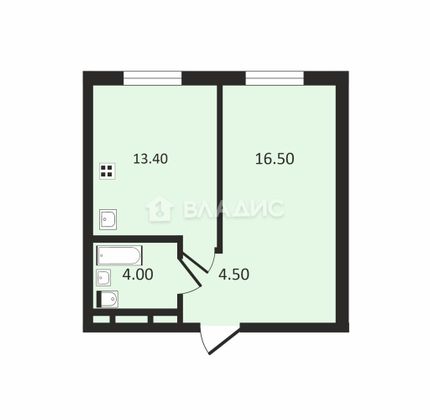 Продажа 1-комнатной квартиры 38 м², 11/27 этаж