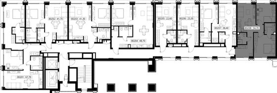 Продажа 2-комнатной квартиры 54,7 м², 2/10 этаж