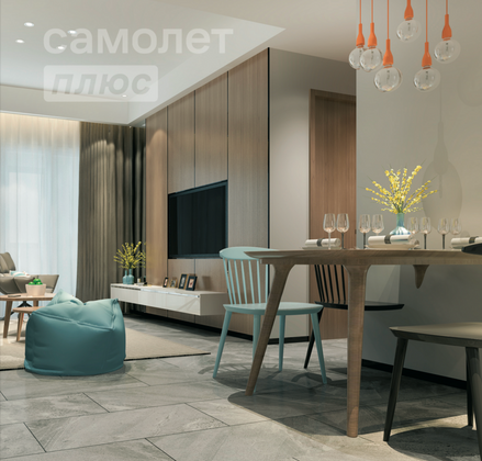 Продажа 2-комнатной квартиры 36,1 м², 3/27 этаж