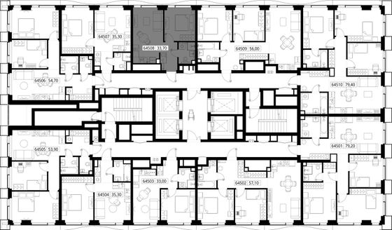 Продажа 1-комнатной квартиры 33,7 м², 45/48 этаж