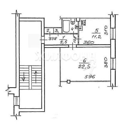 Продажа 1-комнатной квартиры 46,4 м², 2/5 этаж