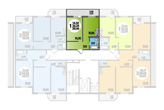 38,5 м², 1-комн. квартира, 11/16 этаж