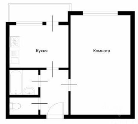 Продажа 1-комнатной квартиры 39 м², 5/16 этаж
