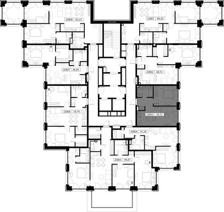 Продажа 1-комнатной квартиры 39,7 м², 8/15 этаж