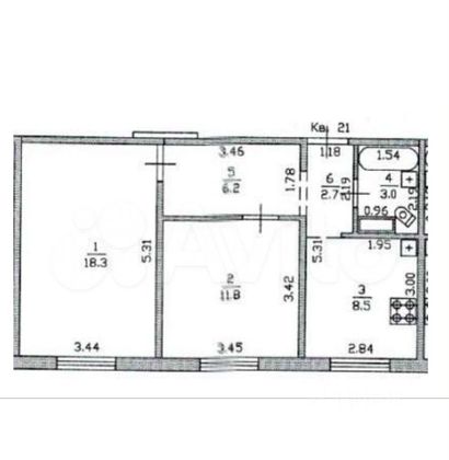 Продажа 2-комнатной квартиры 50 м², 3/10 этаж