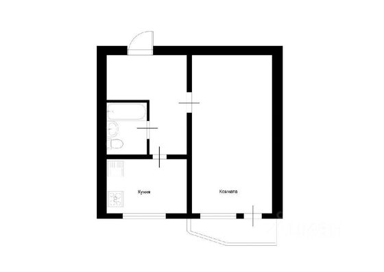 Продажа 1-комнатной квартиры 39 м², 6/14 этаж